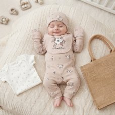 E08710: Baby Girls Organic Cotton 6 Piece Gift Set (NB-6 Months)